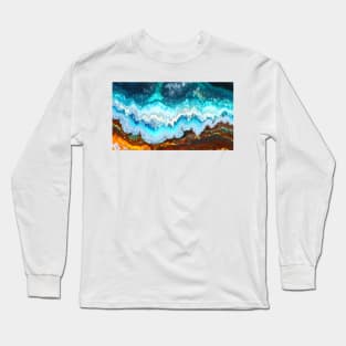 Gemstone Agate Jasper texture 16 Long Sleeve T-Shirt